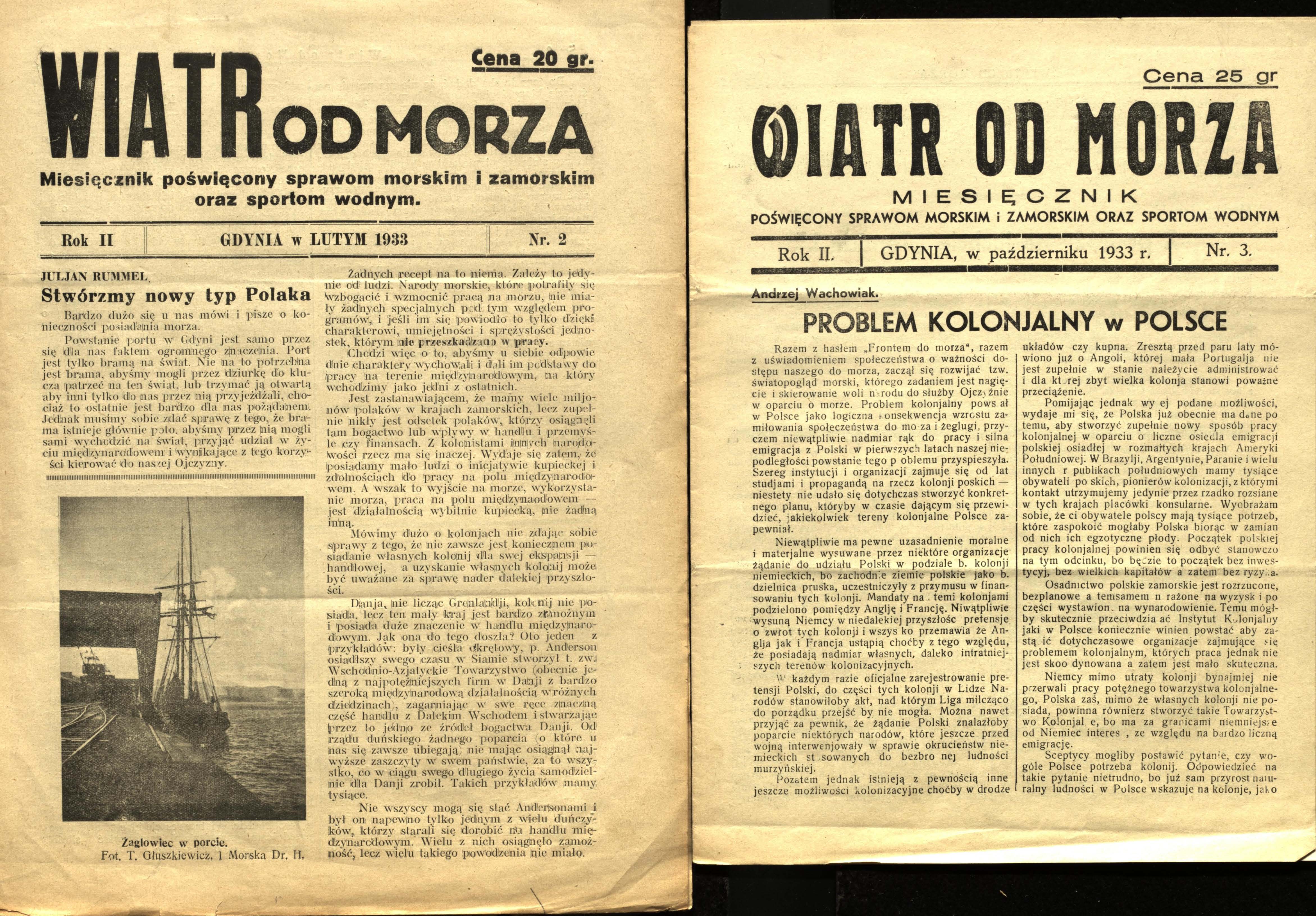 Wiatr od Morza zmiana formatu pisma